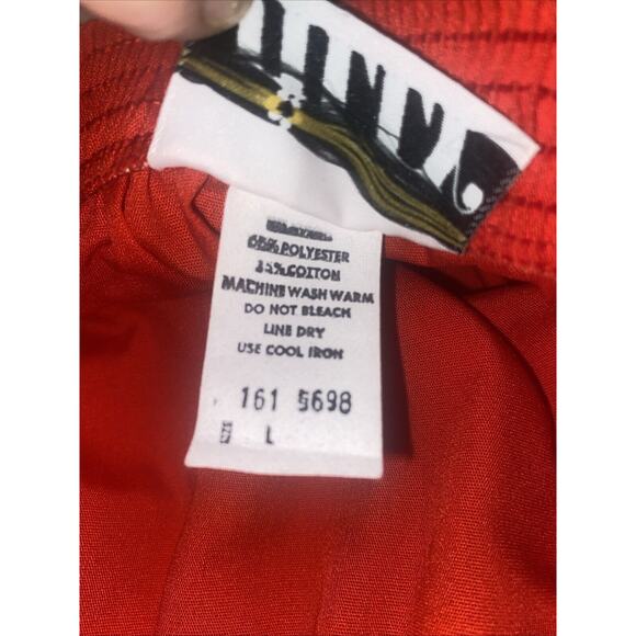 Vintage Jilly 70s Red POLYESTER A Line Skirt Size Large Sailboat Embroidered - Picture 10 of 10